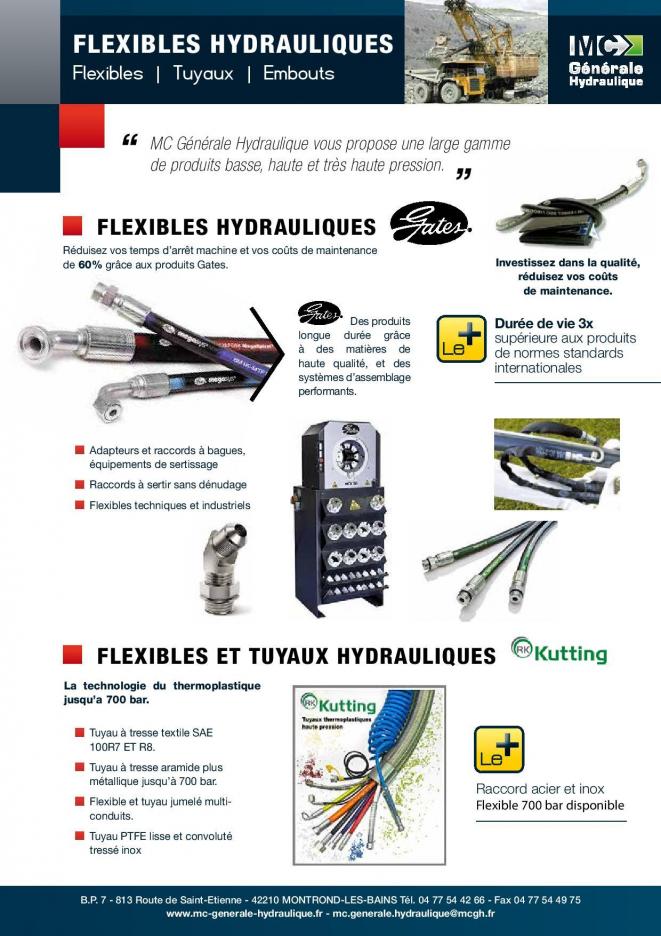 Flexible hydraulique & embouts